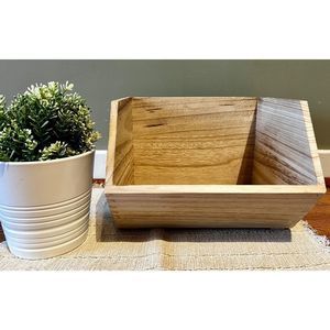 RETIRED Target Pillowfort Small Wood Kids Toy Storage Bin 2020 Release